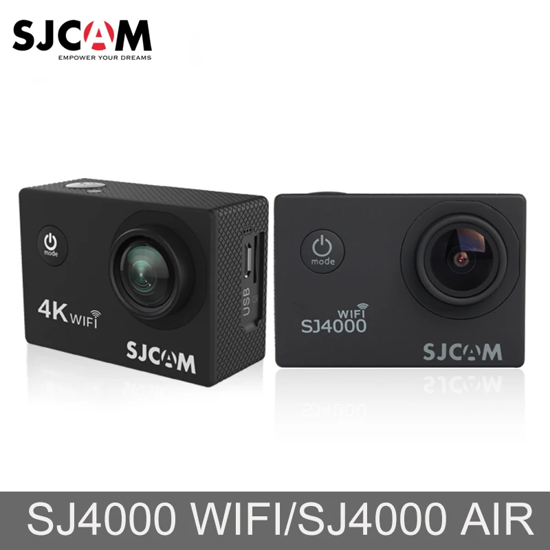 Оригинальный SJCAM SJ4000 AIR SJ4000 Wi-Fi 2 ''Экран открытый видео камерой 4 К Full HD 30 м Водонепроницаемый Спорт действий Камера автомобиль Mini DVR