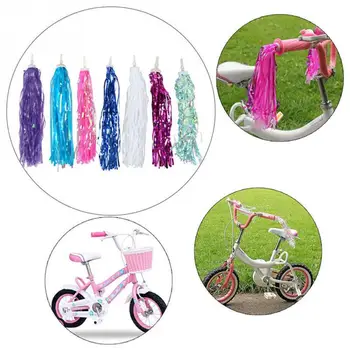 

2pcs Colorful Bike Bicycle Kids Girls Bicycle Bike Streamers Tricycle Handlebar Grips Tassels
