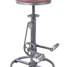 Промышленный барный шарнирный крепеж для мебели барный стул из искусственной кожи сиденье Железный бар высота велосипеда дизайнерские стулья регулируемые по высоте стулья