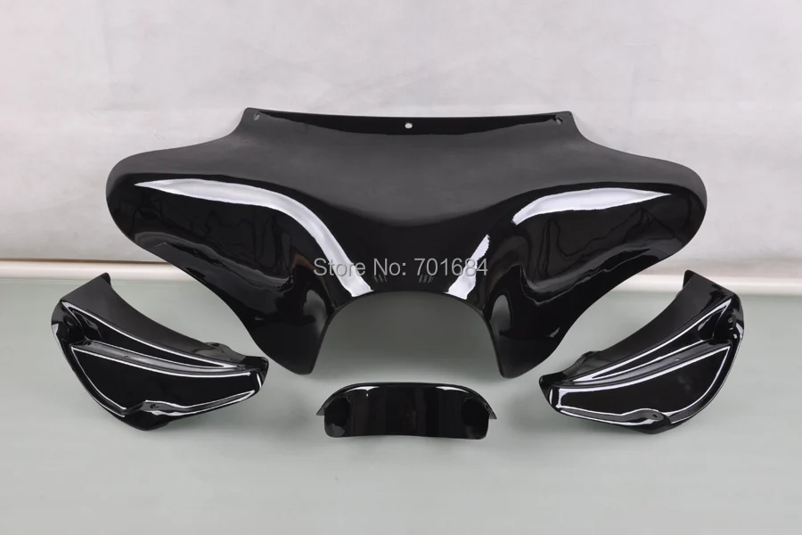 Неокрашенный Черный передний обтекатель Wotefusi для Harley Davidson Road King SUZUKI YAMAHA [DD91]|batwing