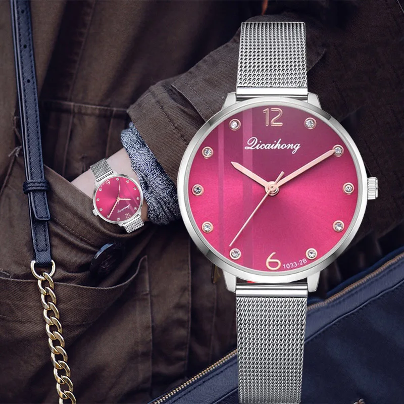

Luxury Brand Casual Ladies Watch Waterproof Rose Gold Steel Mesh Quartz Watch Women Fashion Dress Watches Clock Relogio Feminino