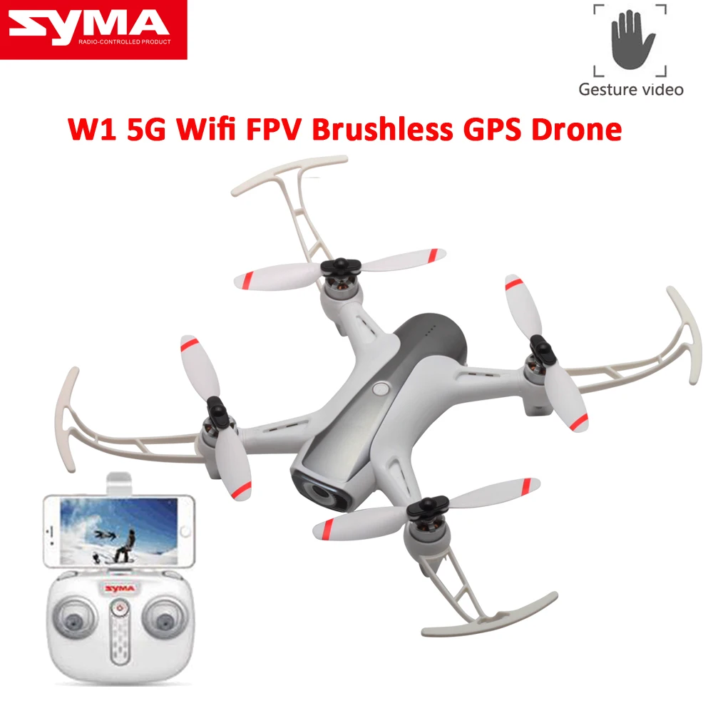 

SYMA Brushless GPS 5G Wifi PFV 1080P HD Camera Optical Flow Positioning Gesture Control Altitude Hold RTF RC Quadcopter Drone