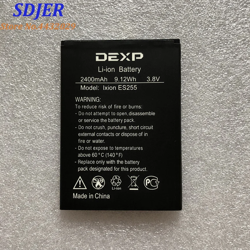 Для DEXP IXION ES255 FIRE 2400mAh Мобильный телефон литий ионный аккумулятор