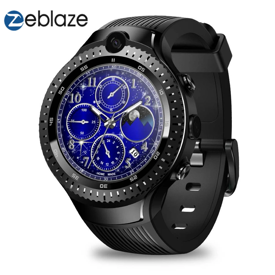 Zeblaze Thor 4 Dual 4G LTE Смарт-часы телефон для мужчин SIM Android 7.1.1 wifi Видеозвонок 5 0 + МП