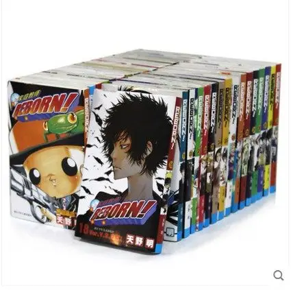 33 книжки Hitman Reborn манга комикс полный набор японский Молодежный мультяшный
