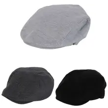 Модные Винтажные однотонные летние солнцезащитные головные уборы для мужчин и женщин, повседневные женские береты