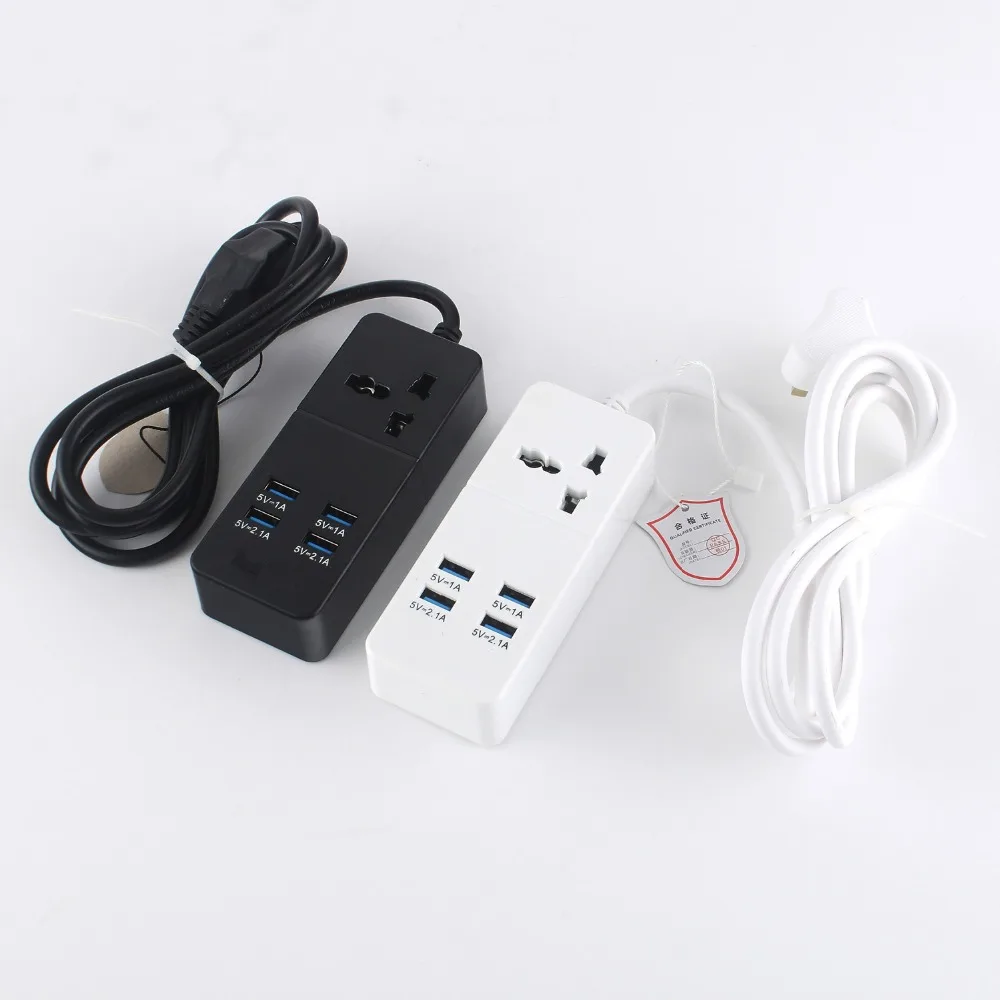 Цена USB Мощность полосы разъем умный дом электронные Универсальный Стабилизатор напряжения с 4 USB Порты и разъёмы зарядные устройства 2500 Вт Мощно...