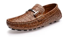 НОВЫЙ EUR 38-44 Кожа SLIP-ON БИЗНЕС Мокасины мужские Пряжка вождения автомобиля обувь мокасины