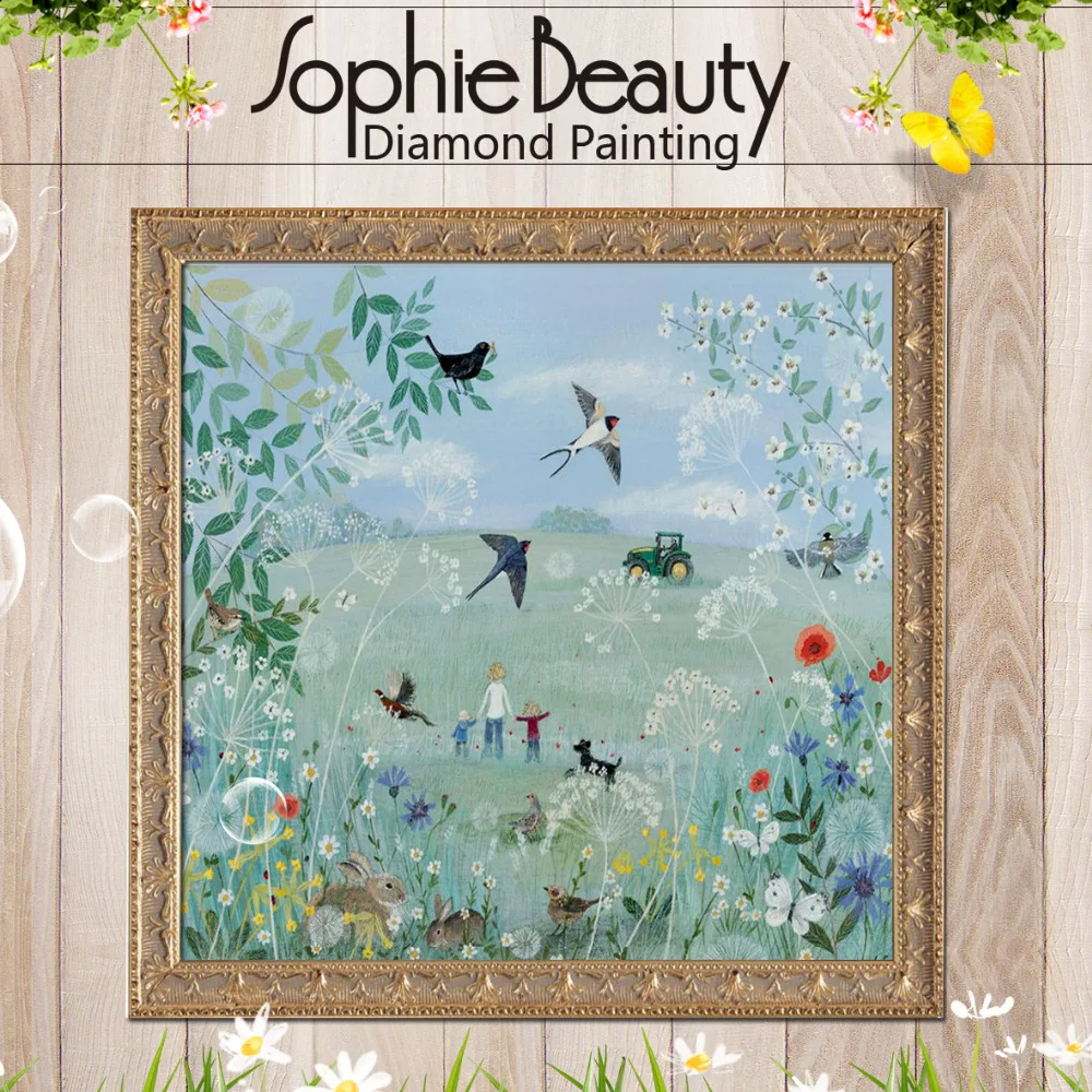 Набор для рукоделия Sophie Beauty Diy Алмазная вышивка крестиком весенняя птица ручная