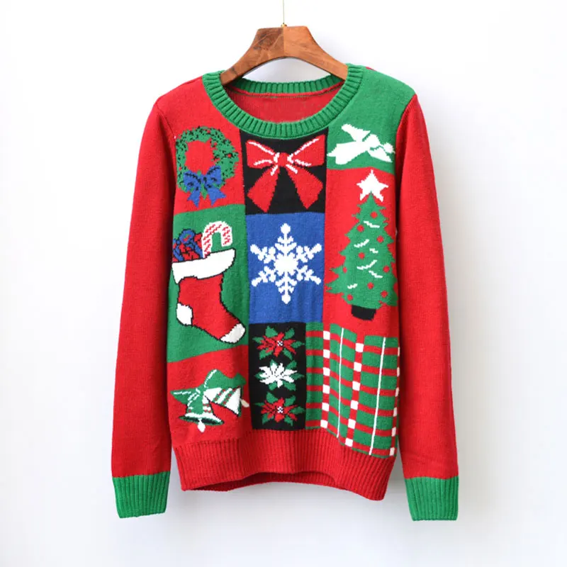 Funny Ugly Christmas Sweaters Women print gift socks