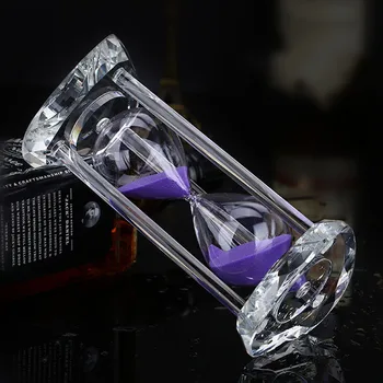 

Handmade Hourglass Crystal Sand Watch 30 Minutes Timer Clock One Hour zandloper Children Gift Sand Timer Home Decoration