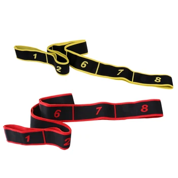 

2 Pieces Fitness Dance Stretching Band Yoga Correct Exercise Resistance Elastic Pull Strap for Gymnastics Full Body Workout Yoga