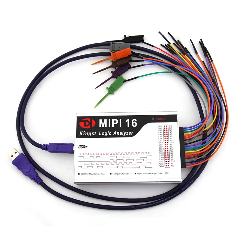 Новинка! USB логический анализатор MIPI16 максимальная скорость выборки 500 м 16