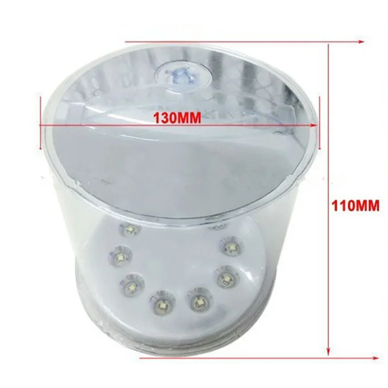 Chiclits LED Solar Light Portable Round-shaped Waterproof Emergency Tent Light Inflatable Three-mode For Camping Folding Lights (9)