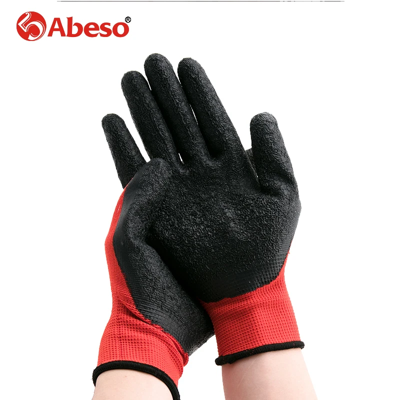 

Abeso Industrial Protective Prevent Slippery Wear-resisting Labor Insurance Work gloves Nitrile Labor Gloves