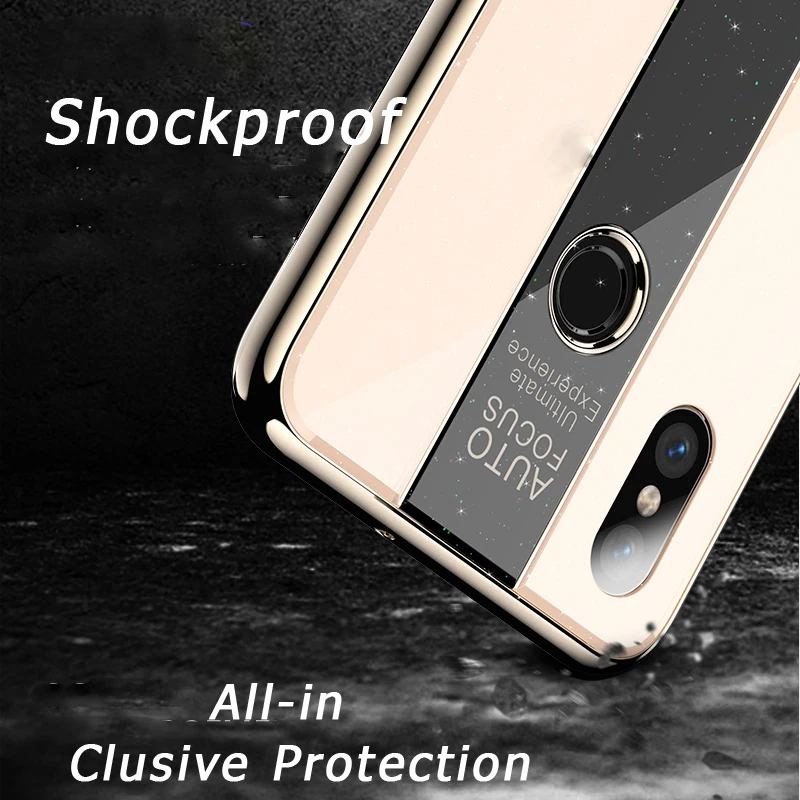 Роскошный зеркальный чехол Mi8 9 SE для XiaoMi Lite Redmi Note 7 покрытие 4 в 1 задней панели из
