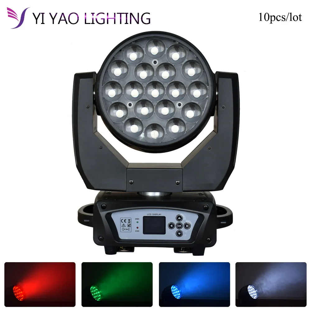 

19x15W Beam DMX512 Control Moving Head Lights Professional Stage Stage Lighting 10pcs/lot