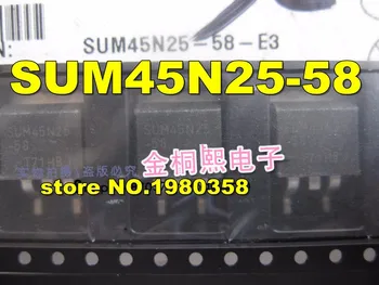 

10pcs/lot SUM45N25-58 SUM45N25 45N25 N-Channel 250V 45A MOSFET TO-263