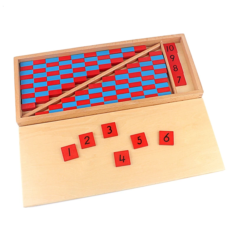  Baby Toy Small Numerical Rods Montessori Mathematics 1-25CM Red & Blue Rods Math Toy Learning & Edu