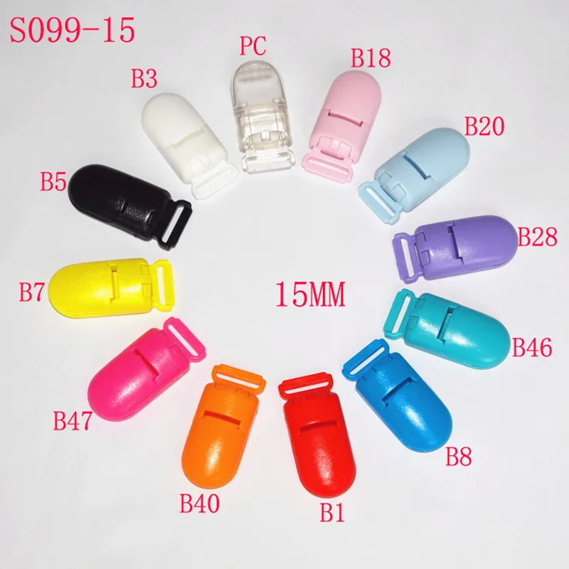 Eco friendly Plastic baby Pacifier Clips Holder Mixing Colors Dummy