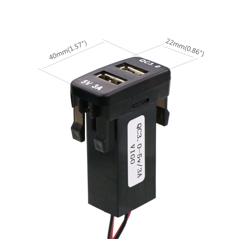 Автомобильное зарядное устройство QC3.0 + 5 В 3 А с USB интерфейсом быстрая зарядка