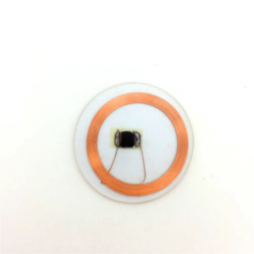 

1Pcs 13.56MHZ MF 1K S50 NFC Tags Coin Card RFID Round Tag Card Diameter 25mm Transparent PVC