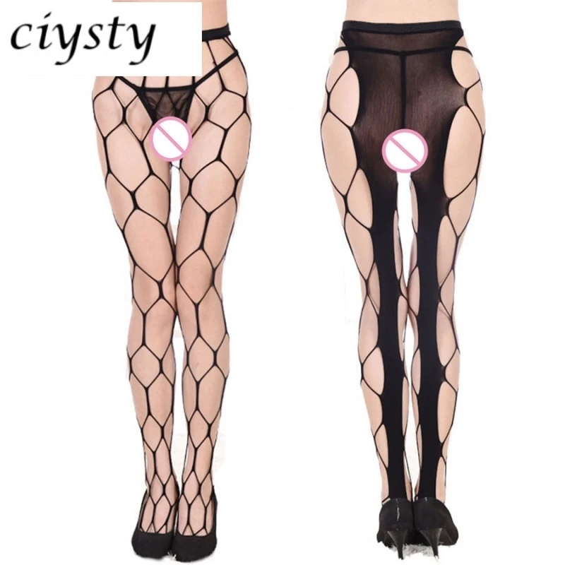 

Ciysty 2018 Fashion Compression Sexy Women Big Mesh Stocking Fishnet Net Pattern Pantyhose Sexy Stockings Tights for Women
