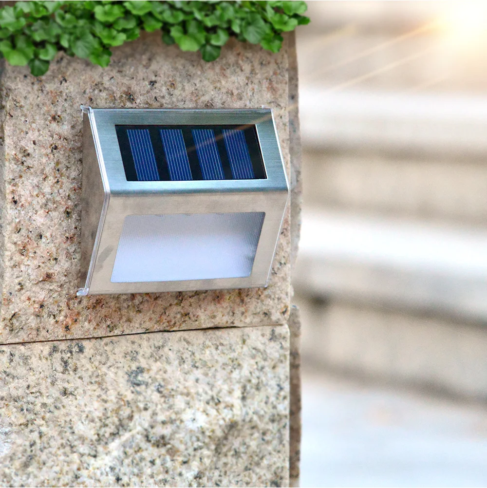 Movido a Energia Luzes da Escada ao ar Iluminação para Caminhos de Passos Solares à Prova Peças Luzes Passo Solar Levou Livre Pátio Deck d' Água 10 8 Ar Livre Iluminação para Caminhos de Passos