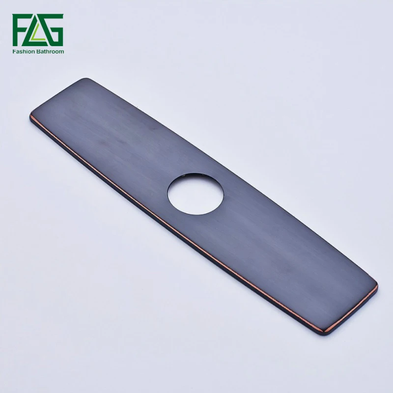 

FLG Free Shipping Brush Nickel Oil Rubbed Bronze Bathroom Or Kitchen Single Hole Mixer Tap Cover Deck Square Plate Escutcheon
