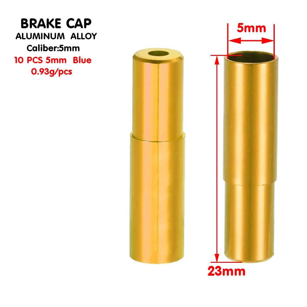 

Aluminum Alloy Cycling Bike Brake Cable Tips Crimps Bicycles Derailleur Shift Cable End Caps CoreInner Wire Ferrules 4mm/5mm