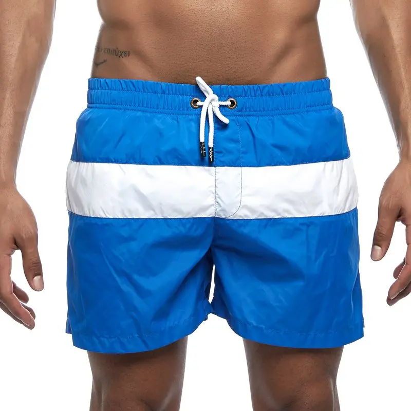 Мужская одежда для плавания JOCKMAIL, Шорты для плавания, пляжные шорты, шорты для плавания, Шорты для плавания, мужские спортивные шорты для бега - Цвет: Синий