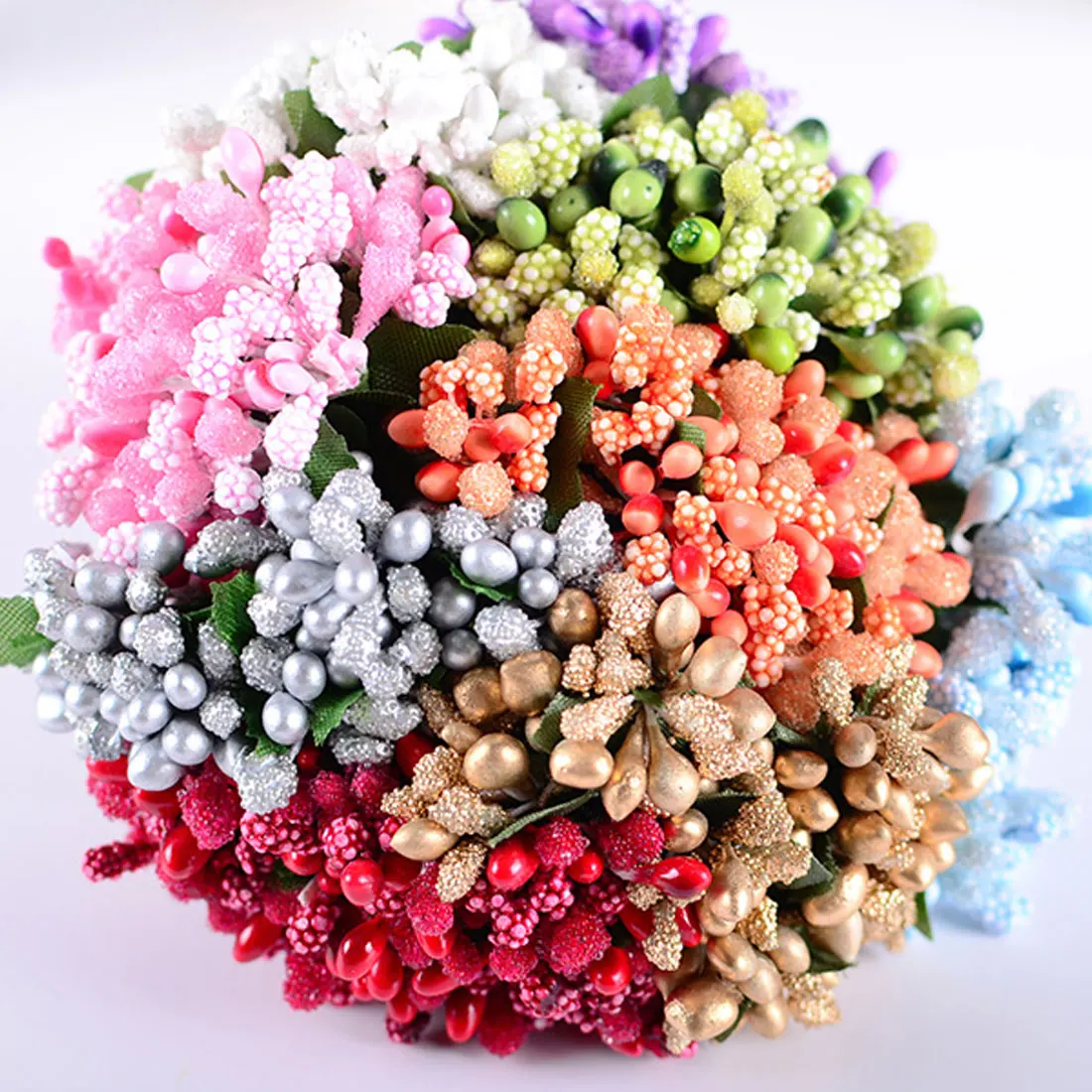 

Artificial Wire Stem Stamen Flower For Home Wedding Decoration Pistil DIY Scrapbooking Garland Craft Artificial Flowers 144pcs