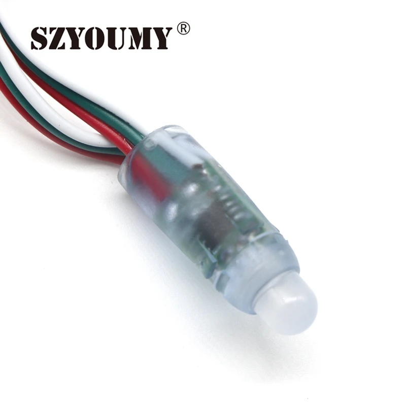 SZYOUMY 10000 шт. 12 мм WS2811 1903 IC RGB светодиодный модуль Водонепроницаемая цепочка DC5V
