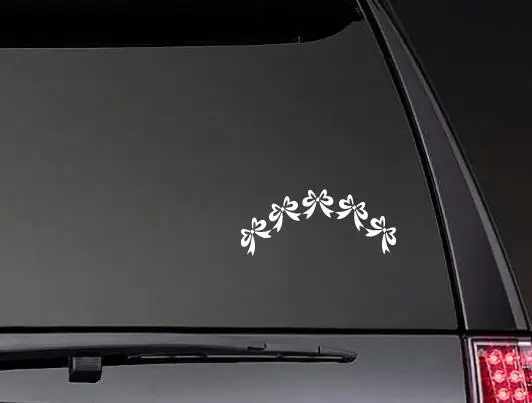 

Five Bows Arch Car Stickers Rear windshield Car Bumper Window Stickers Art Parten ZP0377