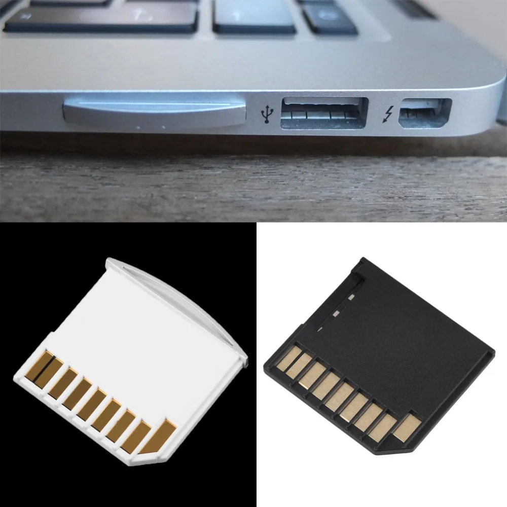 NEW Portable Mini Short SDHC TF SD Card Adapter Flash Drive for MacBook Air Up to 1
