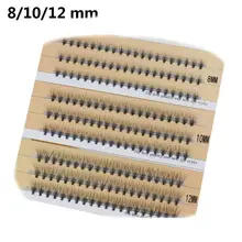 1 коробка Индивидуальный Накладные ресницы 8/10/12 мм натуральный расширением волна норки черный Шелковый ресницы расширение 2JU22