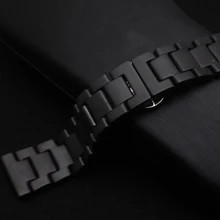 Нешлифованный черный Керамика Ремешки для наручных часов модный стиль ремешок Браслет Fit Smart Watch gear S3 22 мм Классический ремень arrival2017