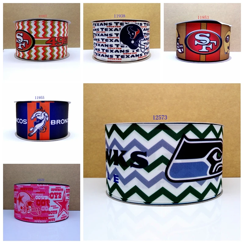 

Free shipping 50 yard sport printed grosgrain ribbon 12573