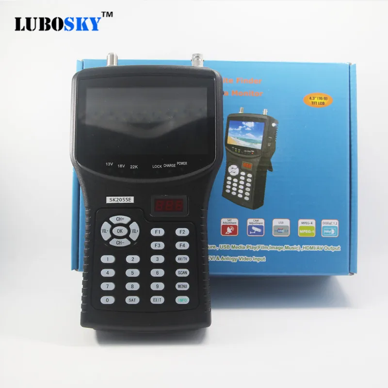 4.3Inch Handheld Multifunctional HD Satellite Finder Support DVB-S/S2 MPEG-4 Satellite Finder For HD Signal + AHD CCTV Monitor 4.3Inch Handheld Multifunctional HD Satellite Finder Support DVB-S/S2 MPEG-4 Satellite Finder For HD Signal + AHD CCTV Monitor