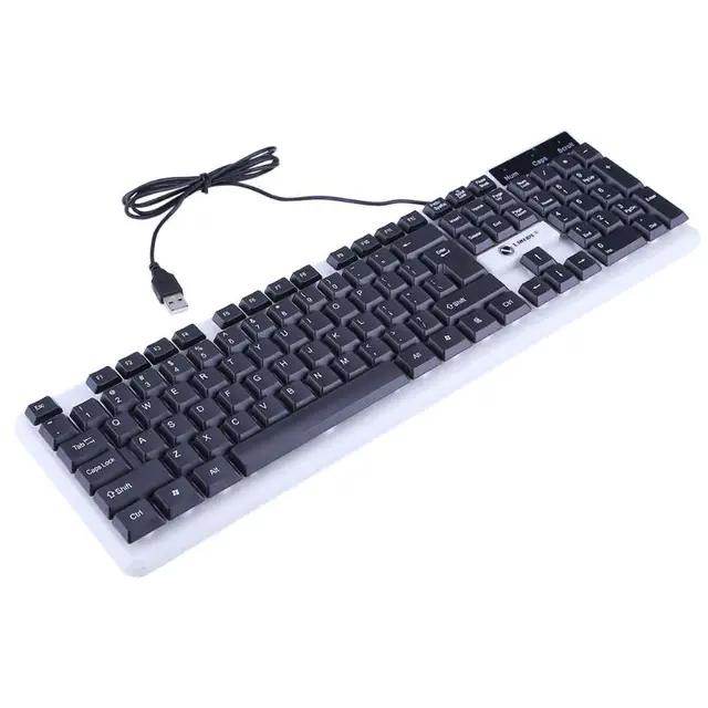 Best Price 104 Keys Waterproof Wired Backlight Keyboard Support Ergonomic Design for PC Laptop for Mac Chromebook