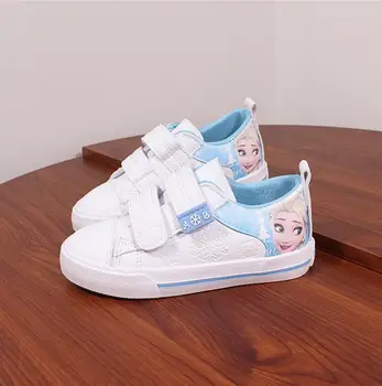 

2019 Hot Girls Shoes For Kids Fashion Elsa Anna Kids Shoes Ice Snow Queen Princess Casual Children Shoes Girl Sneakers EU 25-37