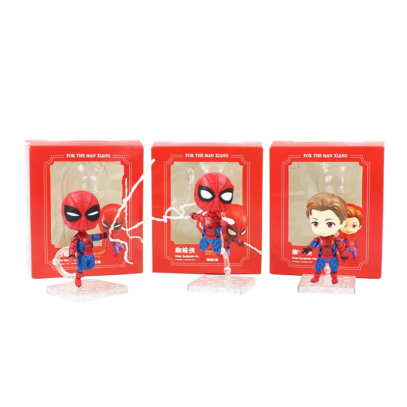 3 шт./лот 10 см Marvel человек паук Homecoming питер паркер версия куклы пвх фигурка модель