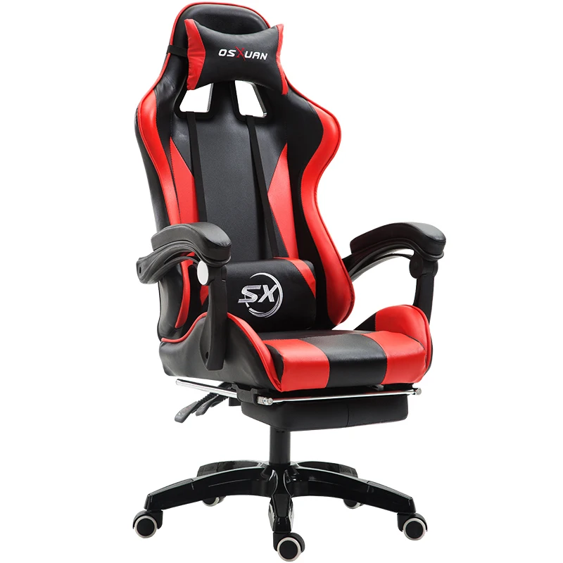 

Multi-function Computer Chair Lifted Rotated Office Boss Chair Reclining E-sports Gaming Stool with Footrest and Massage Chair