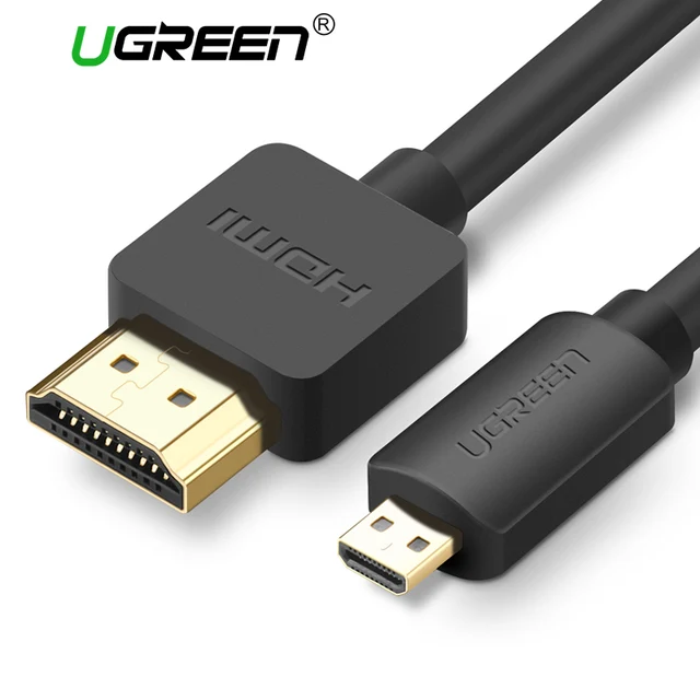 Best Offers Ugreen Micro HDMI to HDMI 2.0 Cable 2m 3m 3D 4K Male-Male High Premium Gold-plated HDMI Adapter for Phone Tablet HDTV Camera PC Best Offers Ugreen Micro HDMI to HDMI 2.0 Cable 2m 3m 3D 4K Male-Male High Premium Gold-plated HDMI Adapter for Phone Tablet HDTV Camera PC
