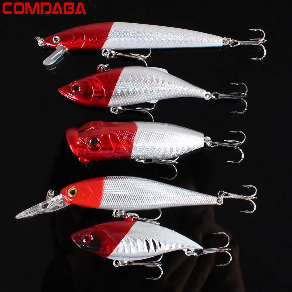 

Set Mixed Fishing Lures 5pcs/Lot Fishing Wobbler Crankbait Fishing Tackle Artificial Make 5 Model Quality Professional Bait