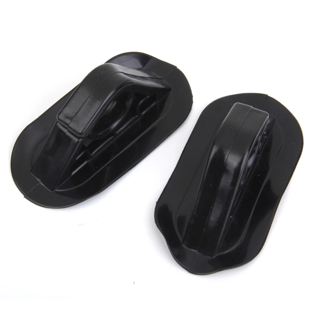 2Pcs PVC Oar Paddle Holder Hook Buckles For Boat Kayak Dinghy Accessories Black