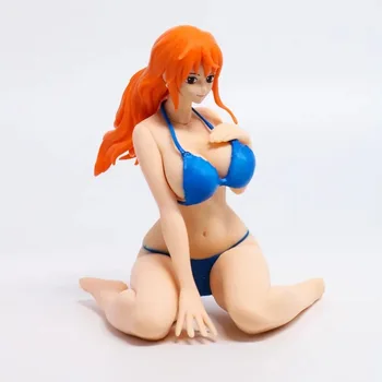 

One Piece Swimsuit Ver. Nami Action Figure Sitting Ver. Nami PVC figure Toys Anime 11CM