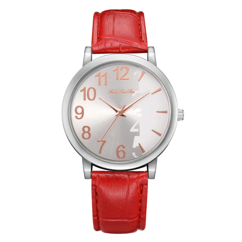2018 High Quality women fashion casual watch luxury dress Leather bands Analog Quartz Wrist Watch clock relogio feminino Y12 (4)