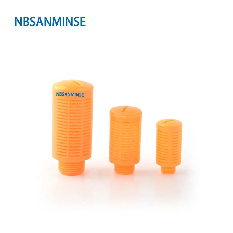 

NBSANMINSE 10Pcs/lot Plastic Silencer 1/8 1/4 3/8 1/2 3/4 1 SU Type Air Muffler Plastic Pneumatic Parts