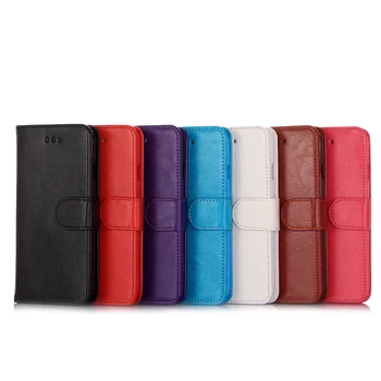 

100pcs/lot free shipping Crazy Horse PU Leather +Soft TPU Wallet case For Samsung Galaxy Note 8